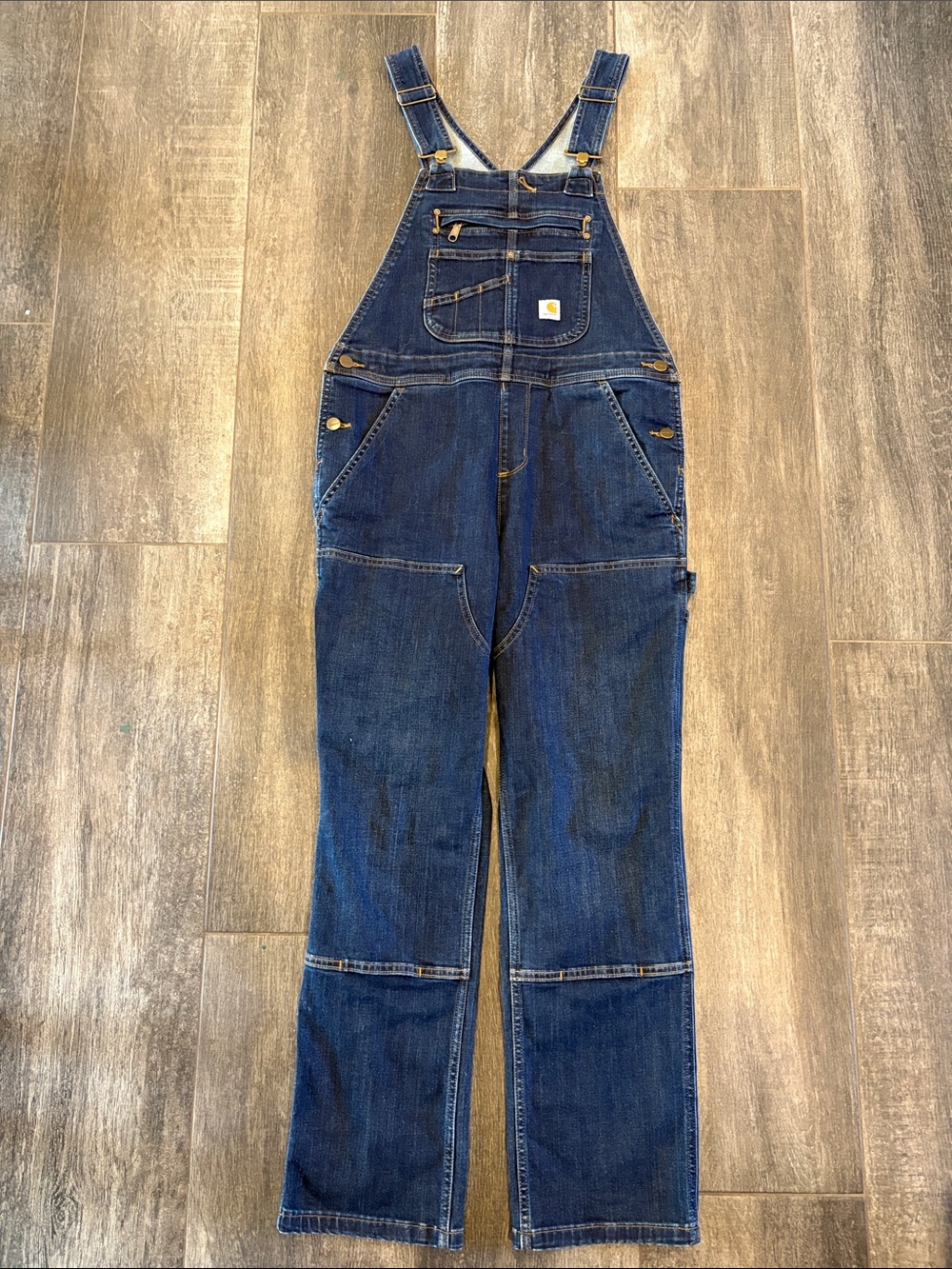 Carhartt Indigo Blue Denim Bib Overalls